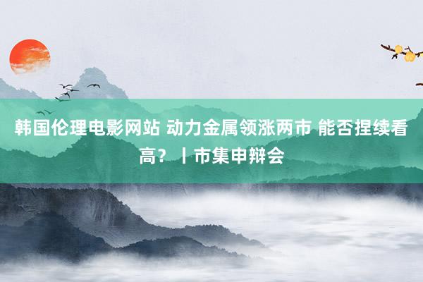 韩国伦理电影网站 动力金属领涨两市 能否捏续看高?丨市集申辩会