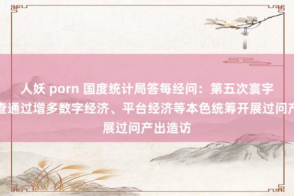 人妖 porn 国度统计局答每经问：第五次寰宇经济普查通过增多数字经济、平台经济等本色统筹开展过问产出造访