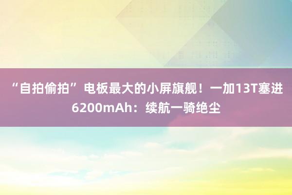 “自拍偷拍” 电板最大的小屏旗舰！一加13T塞进6200mAh：续航一骑绝尘