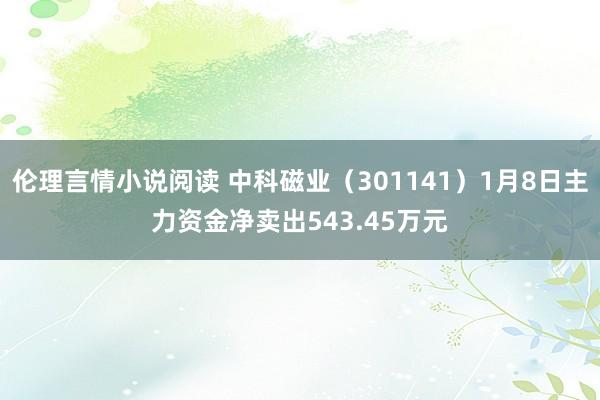 伦理言情小说阅读 中科磁业（301141）1月8日主力资金净卖出543.45万元