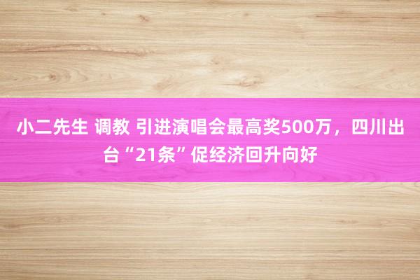 小二先生 调教 引进演唱会最高奖500万，四川出台“21条”促经济回升向好